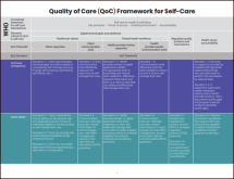 Self-Care Quality of Care Framework