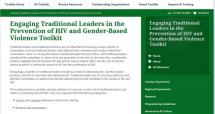 Engaging Traditional Leaders in the Prevention of HIV and Gender-Based Violence