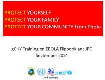 gCHV Training on Ebola Flipbook and IPC