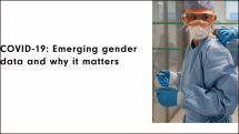 COVID-19: Emerging Gender Data and Why it Matters