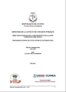 Plan de Communication pour le Luttre contre Paludisme 2012-2015