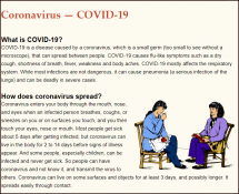 Coronavirus — COVID-19 Factsheet