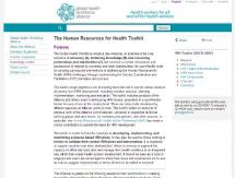 Human Resources for Health Toolkit