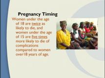 Healthy Timing and Spacing of Pregnancy (HTSP): For Healthy Babies, Healthy Mothers, and Healthy Communities