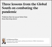 Three Lessons from the Global South on Combating the Pandemic
