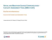 Social and Behavior Change Capacity Assessment Tool for Individuals [Facilitator’s Guide and Assessment Tool]