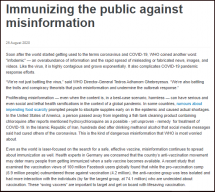 Immunizing the Public against Misinformation