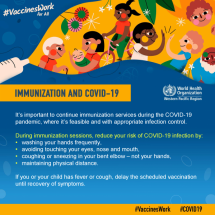 Infographics on COVID-19 and Immunization