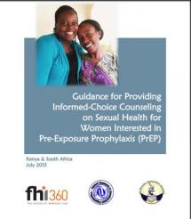 Guidance for Providing Informed-Choice Counseling on Sexual Health for Women Interested in PrEP: Kenya and South Africa