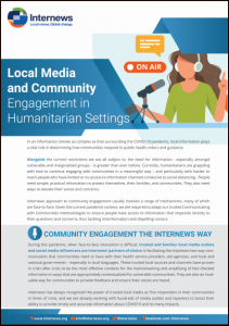 Local Media and Community Engagement in Humanitarian Settings