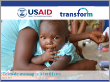 Tests de messages itératif IVR au Niger/ Interactive Response Voice messaging (IVR) in Niger