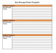 Key Message Points Template