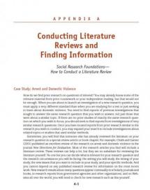 Conducting Literature Reviews and Finding Information