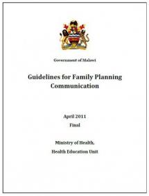 Guidelines for Family Planning Communication in Malawi
