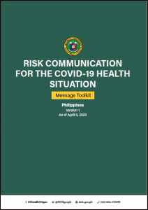 Message Toolkit Version 1 – Risk Communication for COVID-19