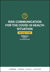 Message Toolkit (Version 2) – Risk Communication for COVID-19