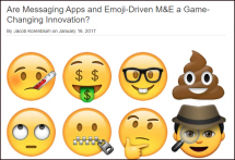 Are Messaging Apps and Emoji-Driven M&E a Game-Changing Innovation?