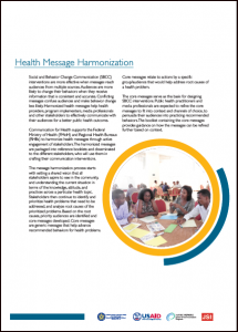 Message Harmonization Fact Sheet