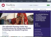 The mHealth Planning Guide: Key Considerations for Integrating Mobile Technology into Health Programs