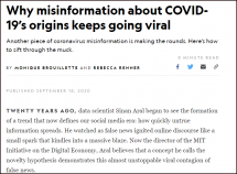 Why Misinformation about COVID-19’s Origins Keeps Going Viral