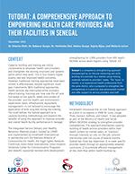 Tutorat: A Comprehensive Approach to Empowering Health Care Providers and Their Facilities in Senegal