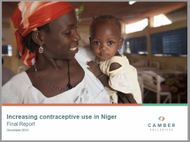 Increasing Contraceptive Use in Niger: Final Report 2015