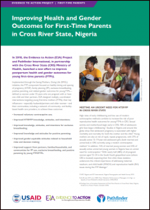 Improving Health and Gender Outcomes for First-Time Parents in Cross River State, Nigeria