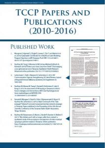 TCCP Papers and Publications, 2011-2016