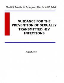 Guidance for the Prevention of Sexually Transmitted HIV Infections