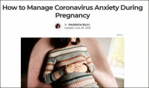 How to Manage Coronavirus Anxiety During Pregnancy