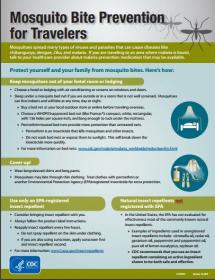 Mosquito Bite Prevention for Travelers