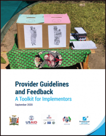 BA Zambia Implementation Package: Provider Guidelines and Feedback