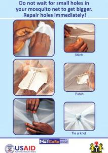 Do Not Wait for Small Holes in Your Mosquito Net to Get Bigger. Repair Holes Immediately!