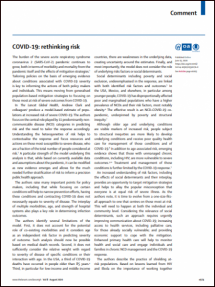 COVID-19: Rethinking Risk