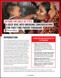 Beyond the ABCs of FTPs: A Deep Dive into Emerging Considerations for First Time Parent Programs