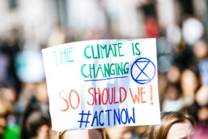 Climate Change Picket Sign