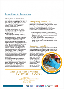 School Health Promotion Fact Sheet