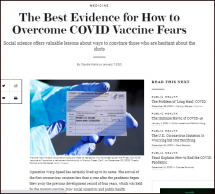 The Best Evidence for How to Overcome COVID Vaccine Fears