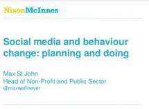 Social Media and Behavior Change: Planning and Doing