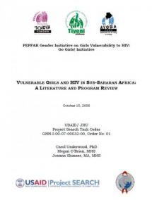 Vulnerable Girls and HIV in Sub-Saharan Africa: A Literature and Program Review
