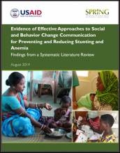 Evidence of Effective Approaches to Social and Behavior Change Communication for Preventing and Reducing Stunting and Anemia: Findings from a Systematic Literature Review (SPRING)