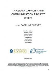 TCCP 2011 Baseline Survey