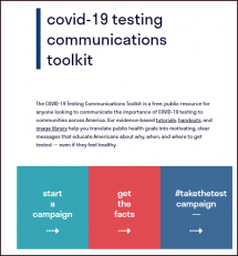 COVID-19 Testing Communications Toolkit
