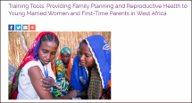 Training Tools: Providing Family Planning and Reproductive Health to Young Married Women and First-Time Parents in West Africa