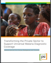 Transforming the Private Sector to Support Universal Malaria Diagnostic Coverage