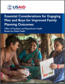 Essential Considerations for Engaging Men and Boys for Improved Family Planning Outcomes