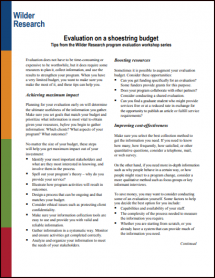 Evaluation on a Shoestring Budget